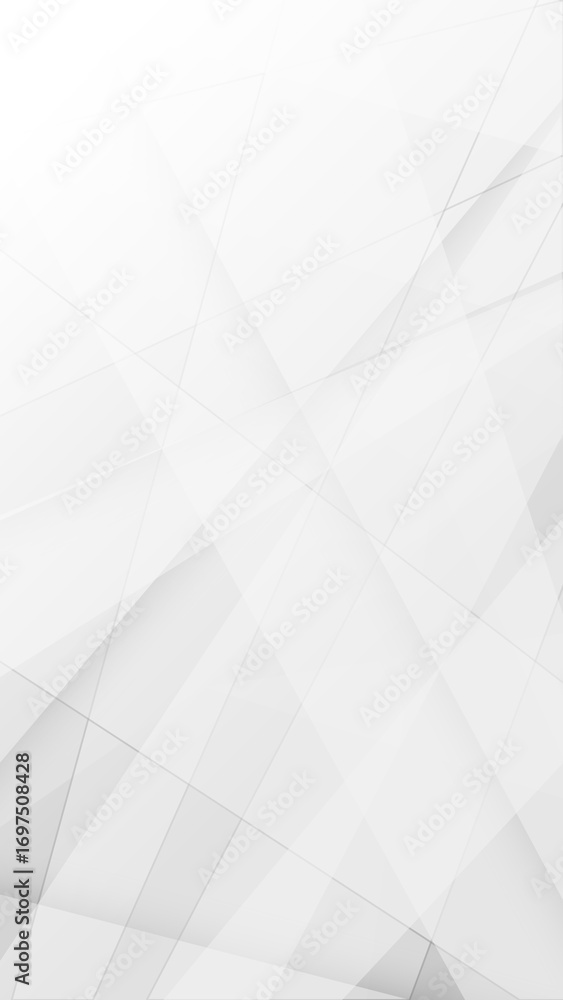 Aufkleber white lidht and gray clean modern abstract background with geometric lines gradient for template cov
