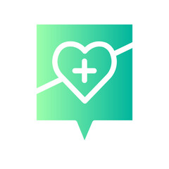 Obraz premium chat gradient icon