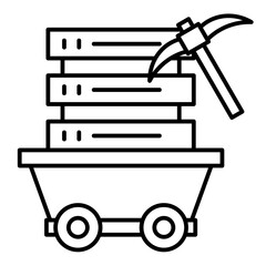 Data Mining  Icon Element For Design
