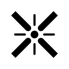 ceiling fan glyph icon