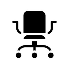 chair glyph icon
