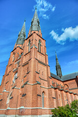 Fototapeta premium Uppsala is a city near Stockholm, Sweden, famous for Uppsala University