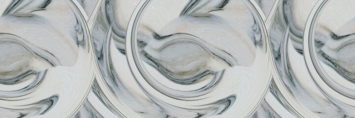 Website design element. Seamless texture with marble pattern as background. Banner, flat illustration. Seamless horizontal border. Repeating pattern, seamless stripe for design. Digital painting.