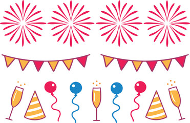 Holiday Illustration Set for All Seasons. Creative Holiday Design Collection. Christmas and Holiday Artwork Bundle. Festive Holiday Illustration Set. Halloween and Holiday Design Collection. New Year