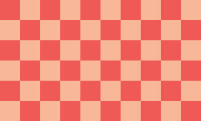 Checkered pattern background with pink and light orange color.