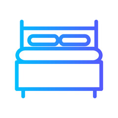 bed gradient icon