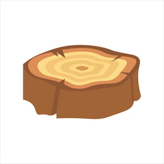 Logs Vector Flat Illustration
