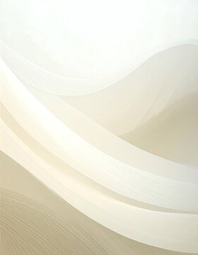 A subtle, elegant design featuring flowing, light beige and white curves.