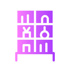 shelving gradient icon