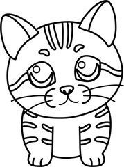 먼치킨 고양이 흑백