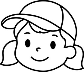 청군 소녀 흑백