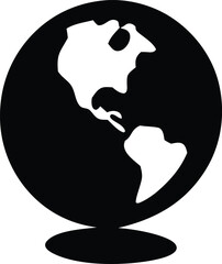 Stylized silhouette of a globe icon representing global reach and international business opportunities