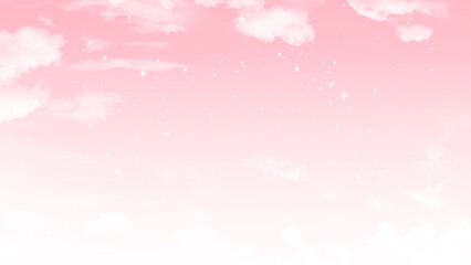 Natural scenery background blue sky with bright white clouds and clear