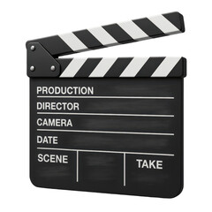Obraz premium television job loss concept. Clapperboard for film production