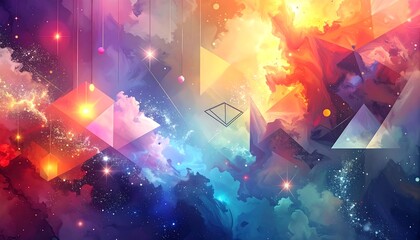 Abstract geometric cosmos