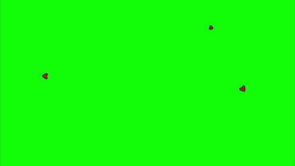 bouncing hearts animation, Heart emoji Falling animation green background 4K stock video, Falling Red Hearts Animation for Valentine's day Greeting Romantic love video - Powered by Adobe