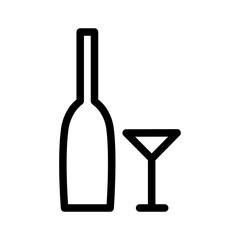 wine line icon