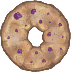 Cute and sweets donuts illustration