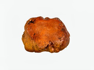 The white background in the image is the base of a tree root or part Or part of a decorative tree can be modified into a base to place various items in the house or used for display in a shop.