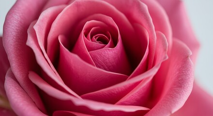 Closeup pink rose blossom
