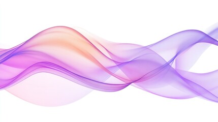 Abstract flowing ribbons of soft pastel colors