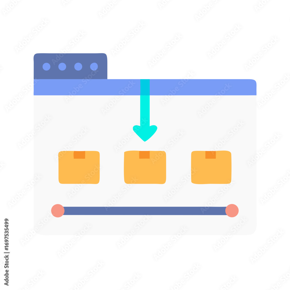 Poster data transfer to storage locations via file navigation interface