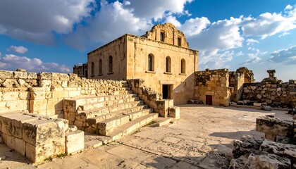 Obraz premium Ancient stone church ruins