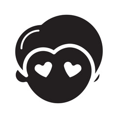 Avatar Face Glyph Icon
