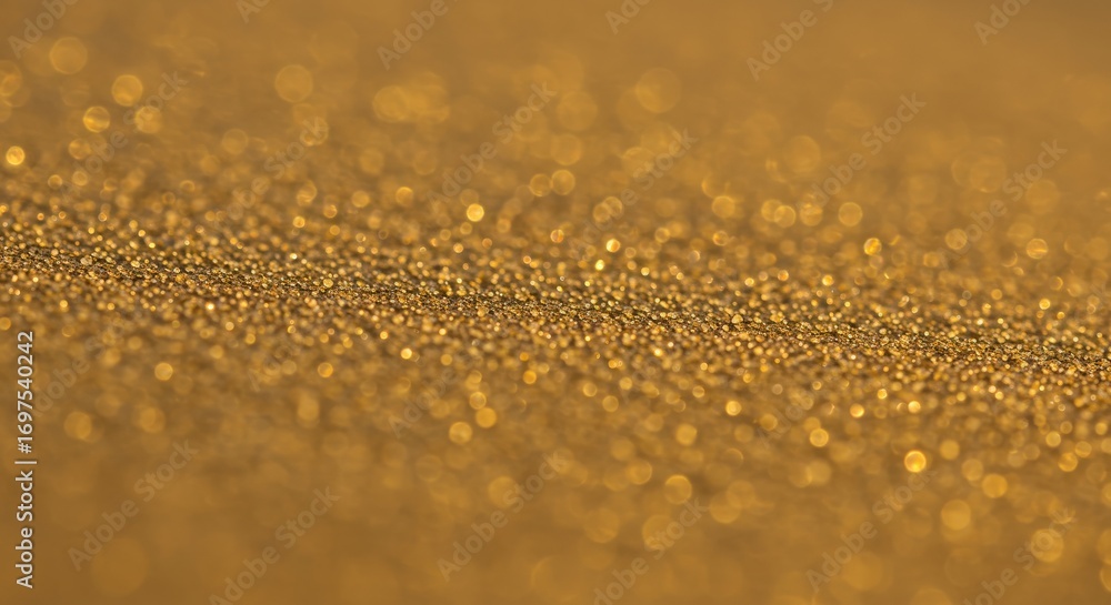 Poster golden glitter texture background abstract bokeh sparkle shimmer.