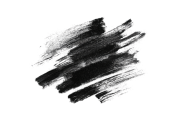 Abstract grayscale smudge, textured with brushstrokes