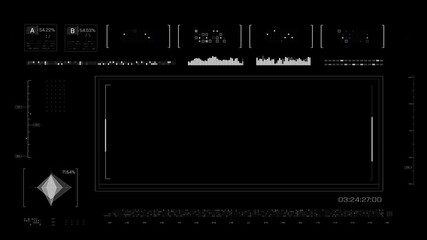 Video overlay template with basic geometry element ideal as a futuristic title intro or overlay for tech sci-fi blockchain and digital interface themed videos - Powered by Adobe