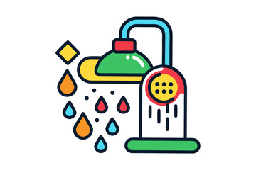 vector illustration of a gas pump