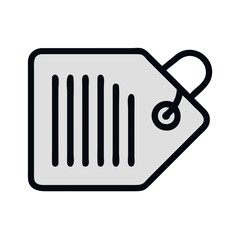 Minimalist price tag graphic for product information display