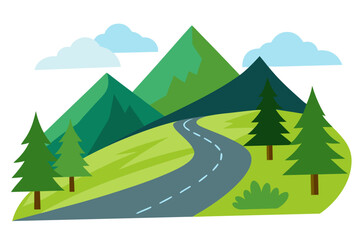 road in the mountains