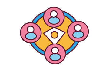 abstract colorful circle