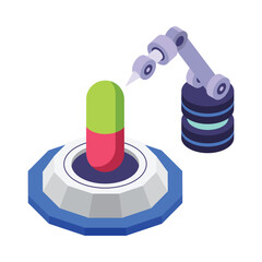 Scientists In Drug isometric vector illustration.