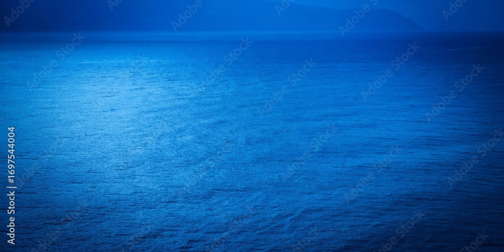 Aufkleber deep rich blue gradient abstract background with subtle texture and light effects