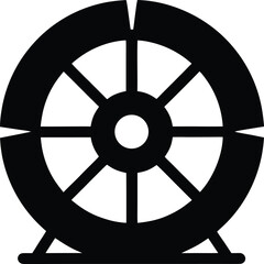 Obraz premium Vector spinning wheel icon