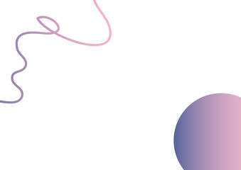 ピンクとパープルの抽象ラインが描くシンプル背景