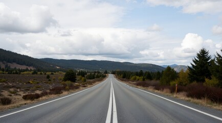 Naklejka premium road in the mountains