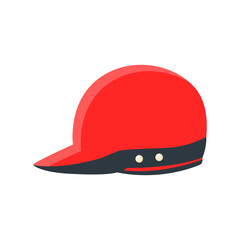 Red Helmet Vector Illustration