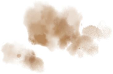 Watercolor stain decoration