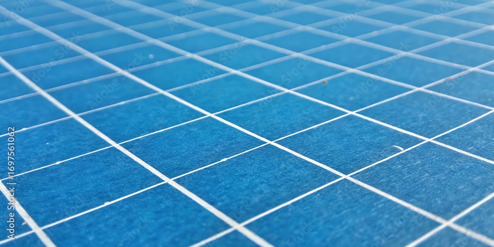 Poster abstract blue grid pattern surface close up texture detailed diagonal lines perspective
