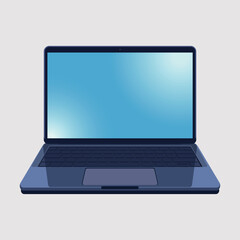 Sleek Modern Laptop with Blank Screen for Business Productivity and Creative Workflows Perfect for Design Mockups and Presentations