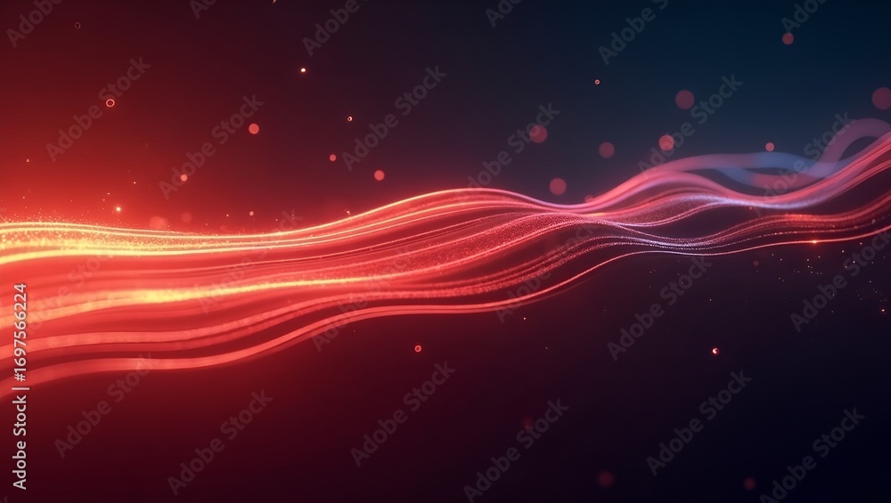 Poster cyber-tech inspired abstract artwork with a soft white-to-blue glass gradient, layered with transpar