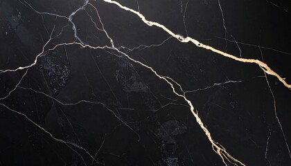 Elegant black marble with golden veins for luxurious and modern designs