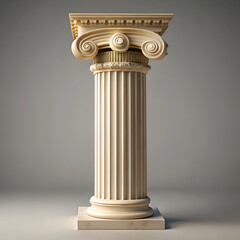 classical column a 3d render of an elegant archive