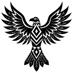 Obraz premium eagle tattoo vector