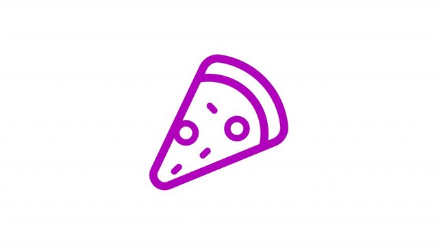 Pizza animation icon, can be used for various purposes such as UI, websites, mobile apps, presentations, and others.