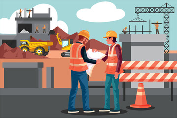 Construction Site with Engine...